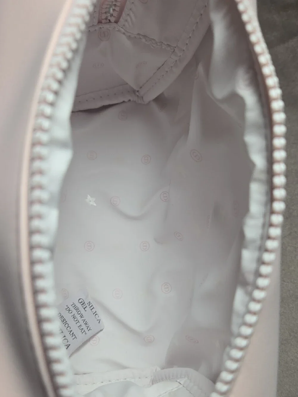 Christian Dior Pink CD Logo Cosmetic / Makeup Pouch White Zip